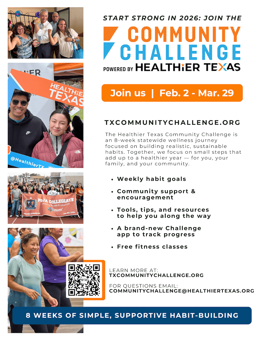 2026 Community Challenge Promotional Flyer with QR code