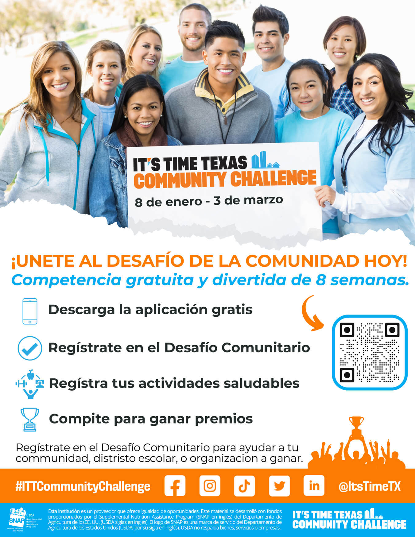 Community Challenge Promotional Flyer (Spanish)