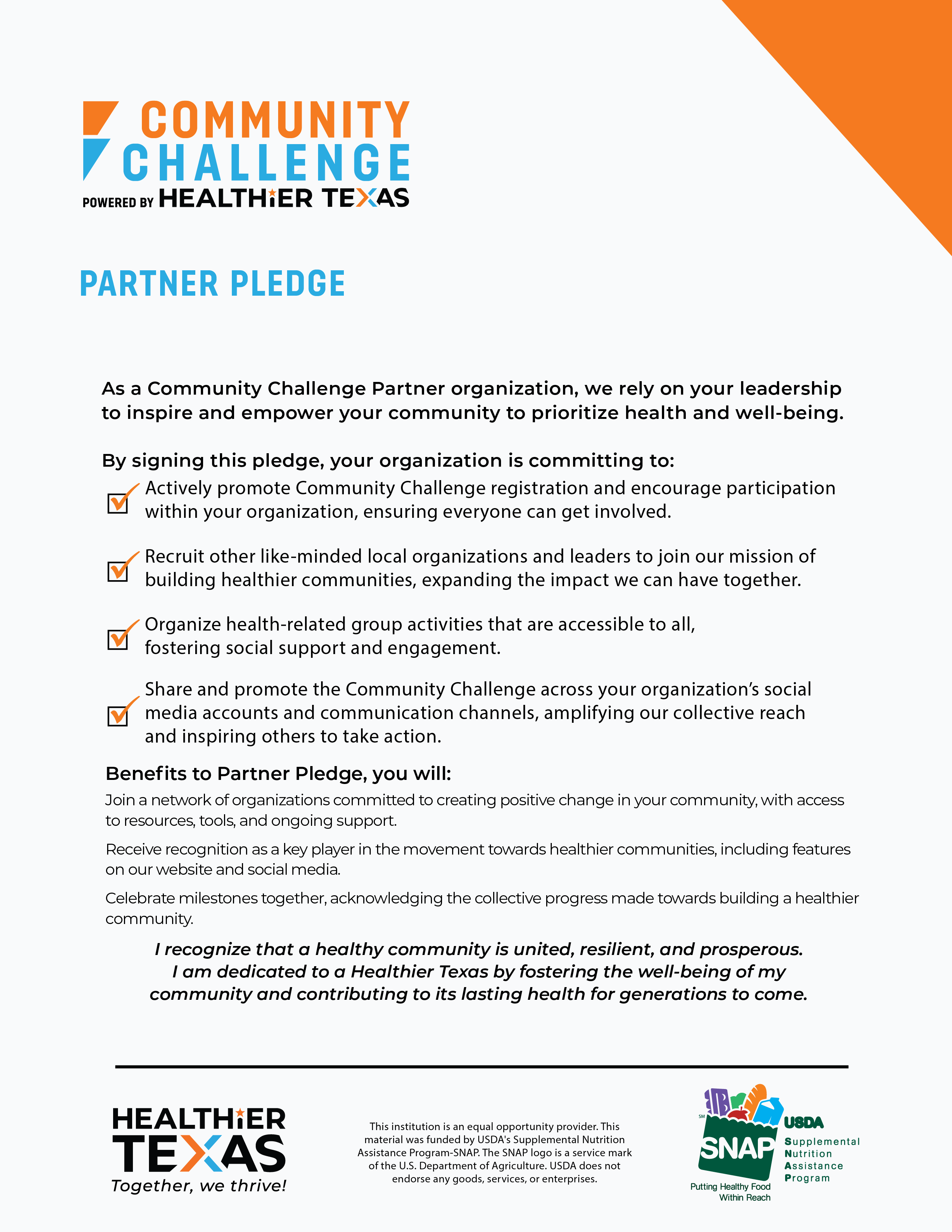 Partner Pledge